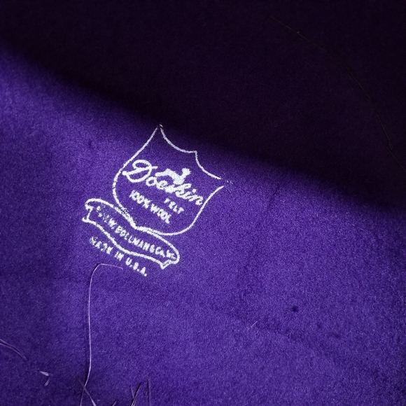 NWT Bollman Hat Co. Purple Doeskin Wool Felt Hat - Picture 9 of 16